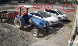 Okuldan çıkan öğrencilerin başıboş köpeklerin saldırısından kurtulduğu anlar