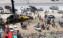 Kayıp adam dağda yaralı bulundu, askeri helikopterle hastaneye kaldırıldı