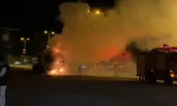 Zonguldak'ta seyir halindeki tır alev aldı