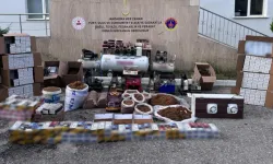 Mersin'de kaçak sigara üretilen eve baskın