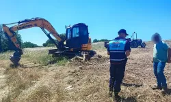 Aydın'da hazine arazisinde kaçak kazı