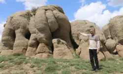 Gören fil sandı; Sivas'ta esrarengiz kayalar! Gizemi çözülemiyor...