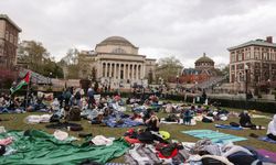 Columbia Üniversitesi'nde Filistin'e destek gösterisi düzenleyen onlarca protestocu gözaltına alındı