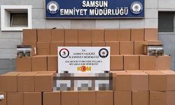 Samsun'da 2 milyon 862 bin adet kaçak makaron ele geçirildi