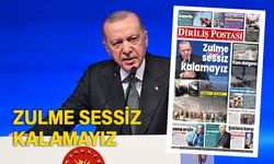 Zulme sessiz kalamayız