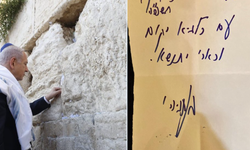 Netanyahu, İran'ı vuracakları sinyalini dün Ağlama Duvarı'na bıraktığı notla vermiş