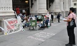 New York'taki üniversite öğrencilerinin Gazze için başlattıkları açlık grevi 14. gününde