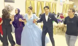 Rize'ye Güney Koreli damat: Nişanda horon oynattılar
