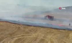 Büyükçekmece'de otluk alanda yangın