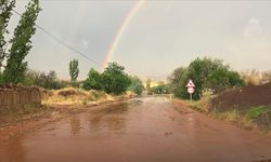 Çorum'da sağanak nedeniyle dereler taştı
