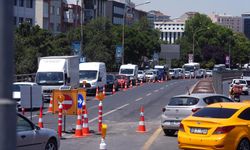 Sıhhiye Köprüsü'nde bakım çalışmaları nedeniyle trafik yoğunluğu oluştu