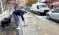 Bayburt'ta dolu etkili oldu