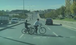 Arnavutköy'de kırmızı ışık ihlali: Bisikletli çocuklar son anda kurtuldu