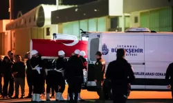 Hırvatistan'daki uçak kazasında şehit olan Pilot Hasan Bahar'ın naaşı İstanbul'a getirildi