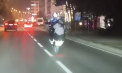 Samsun'da tek teker üzerinde motosiklet sürdüler: 4 bin TL ceza kesildi