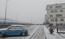 Kayseri'nin yüksek kesimlerine kar yağdı