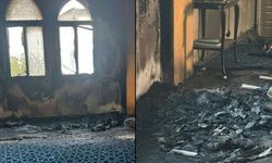 İsrailli işgalciler, Batı Şeria'da bir camiyi kundakladı