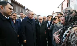 Cumhurbaşkanı Erdoğan ve Devlet Bahçeli, Hatay'da yapımı ve restorasyonu tamamlanan eserleri inceledi
