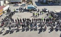 Motosiklet sürücülerine güvenli sürüş eğitimi yapıldı