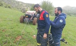 Adıyaman'da kuyuya düşen keçi kurtarıldı