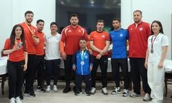 Avrupa şampiyonu milli sporcular, Ankara'da basınla buluştu