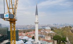 Ayasofya-i Kebir Camii'nin kuzeydoğu minaresinde restorasyon tamamlandı