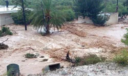 Yunanistan'da şiddetli yağış meydana geldi