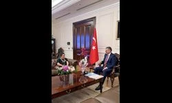 İçişleri Bakanı Çiftçi, Down sendromlu Kısmet'i Bakanlıkta ağırladı