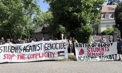 Berlin’de İsrail’e karşı “akademik boykot” talebiyle gösteri yapıldı