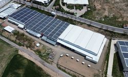 Yozgat'taki çorap fabrikası enerjisini güneşten, suyunun bir kısmını da yağmurdan karşılıyor