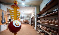 "Yaşayan insan hazinesi" çömlekçiden Galatasaray'a 3 metrelik şampiyonluk vazosu