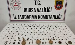 Bursa'da tarihi eser operasyonunda 202 sikke ve obje ele geçirildi
