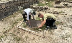 Karabük'teki antik kentte 1750 yıllık pitos mezar bulundu