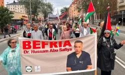 İsveç'te İsrail'in Filistin ve Lübnan'a yönelik saldırıları protesto edildi
