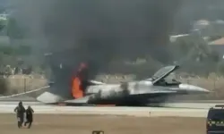 Yunanistan'da bir F-16 savaş uçağı arıza nedeniyle zorunlu iniş yaptı