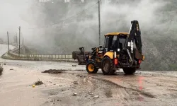 Artvin'de taşkın, su baskını ve heyelan