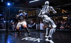 İnsan ve insansı robot ringde karşı karşıya geldi: Bilimkurgu gerçeğe dönüştü!