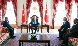 Cumhurbaşkanı Erdoğan, 4 kulübün başkanlarını ve yöneticilerini kabul etti... İşte objektiflere yansıyanlar!