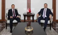 Dışişleri Bakanı Fidan, KKTC Başbakanı Üstel ile Ankara'da bir araya geldi