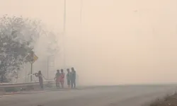Zehirli duman hava ulaşımını kilitledi