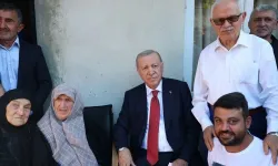 Cumhurbaşkanı Erdoğan, Rize'de komşularını ziyaret etti