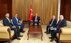 Bakan Fidan, TÜRKPA Genel Sekreteri Hasan'ı Bakü'de kabul etti