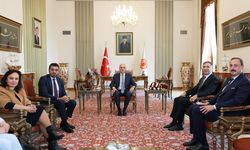 TBMM Başkanı Kurtulmuş, Almanya-Türkiye Parlamentolar Arası Dostluk Grubu Başkanı Yüksel'i kabul etti