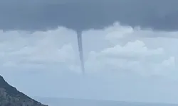 Kaş'ta denizde 3 hortum çıktı!