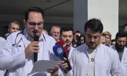 Trabzon'da sağlık çalışanları ve tıp öğrencileri Gazze için toplandı