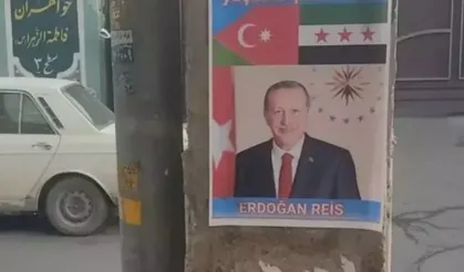 Cumhurbaşkanı Erdoğan'ın posterleri İran sokaklarında