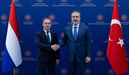 Bakan Fidan, Hollandalı mevkidaşı Veldkamp ile görüştü