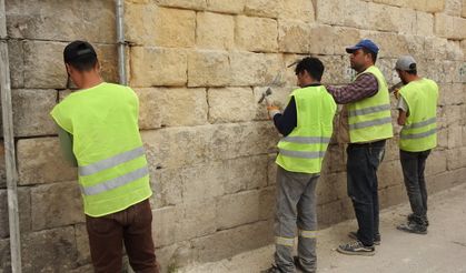 Gaziantep’te taş ustaları 1 Mayıs’ta da sahadaydı