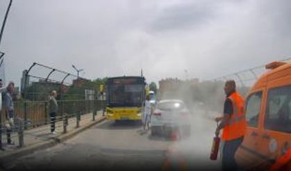 İstanbul'da trafikte bıçaklı saldırıya yangın tüplü savunma