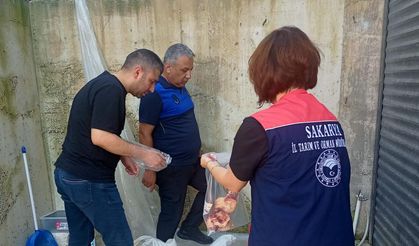 Sakarya'da 5 ton etiketsiz et ürünü imha edildi